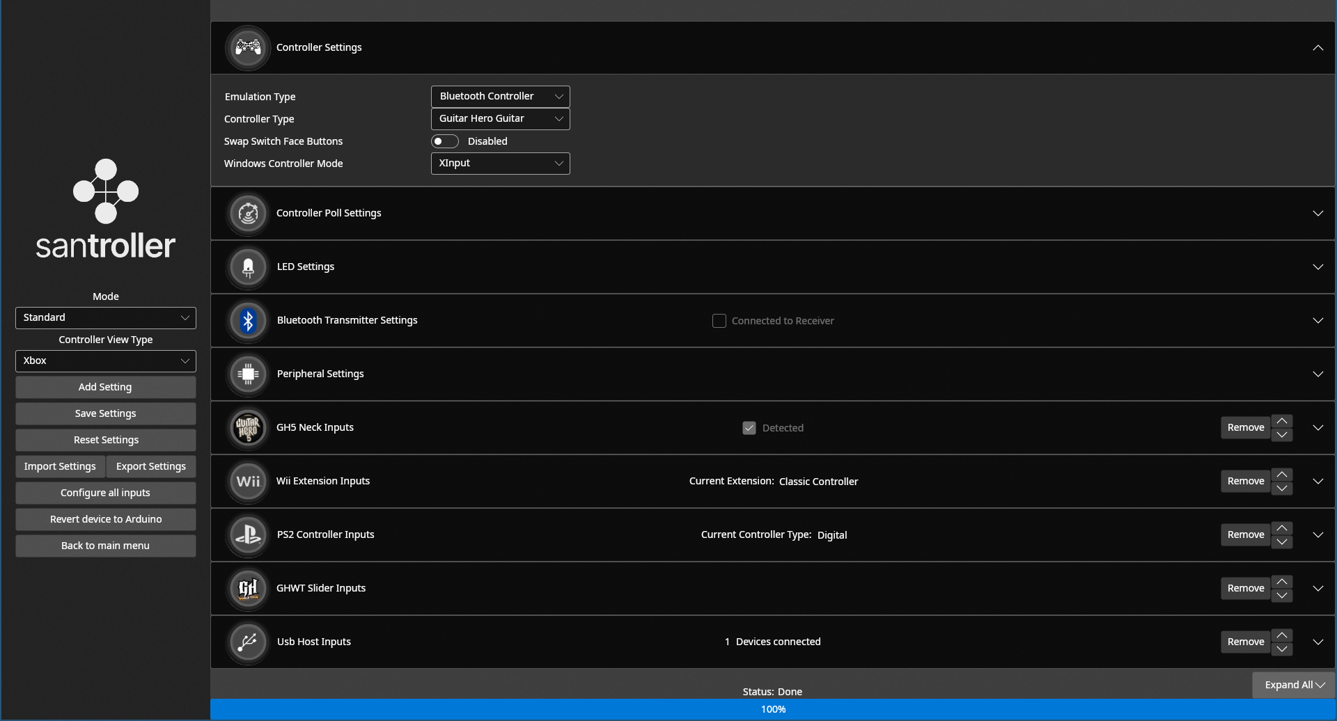 main screen with everything